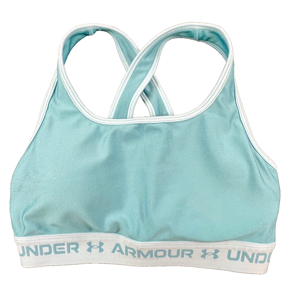 Under Armour Racerback Sports Bra in Light Blue (Women's M)
